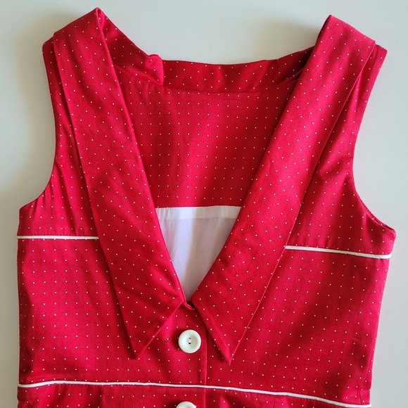 Cutest polka dots retro sleeveless dress - Picture 3 of 7